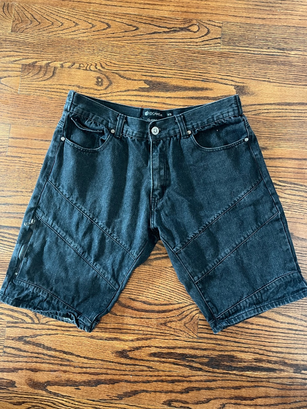 Rocawear Black Denim Shorts W36